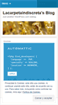 Mobile Screenshot of lacarpetaindiscreta.wordpress.com