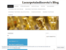 Tablet Screenshot of lacarpetaindiscreta.wordpress.com