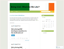 Tablet Screenshot of beingirishwhatarewelike.wordpress.com