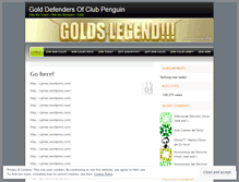 Tablet Screenshot of goldsarmy.wordpress.com