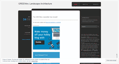 Desktop Screenshot of greeninclandscape.wordpress.com