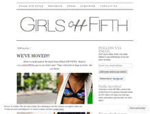 Tablet Screenshot of girlsofffifth.wordpress.com