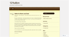 Desktop Screenshot of 121tuition.wordpress.com