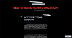 Desktop Screenshot of bestinternetmarketingtoday.wordpress.com