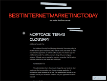 Tablet Screenshot of bestinternetmarketingtoday.wordpress.com