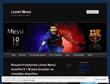 Tablet Screenshot of elmejorlionelmessi.wordpress.com