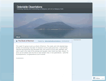 Tablet Screenshot of delectabledissertations.wordpress.com