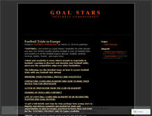 Tablet Screenshot of goalstars.wordpress.com