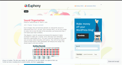 Desktop Screenshot of euphonyproject.wordpress.com