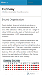 Mobile Screenshot of euphonyproject.wordpress.com