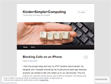 Tablet Screenshot of kindersimplercomputing.wordpress.com