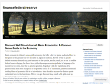 Tablet Screenshot of financefederalreserve.wordpress.com