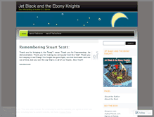 Tablet Screenshot of jetblackandtheebonyknights.wordpress.com