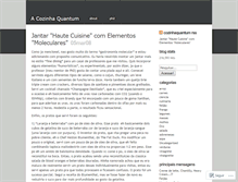 Tablet Screenshot of cozinhaquantum.wordpress.com