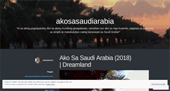 Desktop Screenshot of akosasaudiarabia.wordpress.com