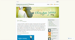 Desktop Screenshot of christenjones.wordpress.com