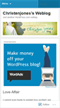 Mobile Screenshot of christenjones.wordpress.com