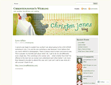 Tablet Screenshot of christenjones.wordpress.com