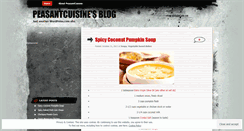 Desktop Screenshot of peasantcuisine.wordpress.com