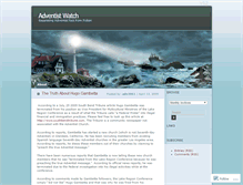 Tablet Screenshot of adventistwatch.wordpress.com
