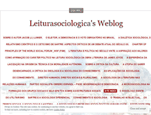 Tablet Screenshot of leiturasociologica.wordpress.com