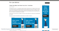 Desktop Screenshot of prelawadvisor.wordpress.com