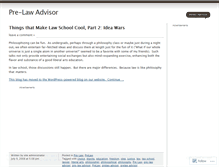 Tablet Screenshot of prelawadvisor.wordpress.com