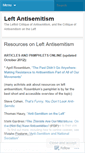 Mobile Screenshot of leftantisemitism.wordpress.com