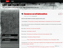 Tablet Screenshot of leftantisemitism.wordpress.com