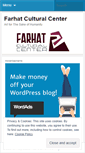 Mobile Screenshot of farhatculturalcenter.wordpress.com