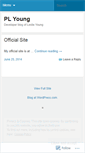 Mobile Screenshot of plyoung.wordpress.com