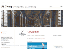 Tablet Screenshot of plyoung.wordpress.com