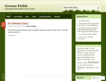 Tablet Screenshot of greenefields.wordpress.com