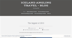 Desktop Screenshot of icelandangling.wordpress.com