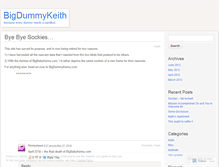 Tablet Screenshot of bigdummykeith.wordpress.com