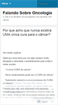 Mobile Screenshot of falandosobreoncologia.wordpress.com