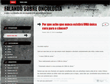 Tablet Screenshot of falandosobreoncologia.wordpress.com