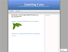 Tablet Screenshot of coaching4you.wordpress.com