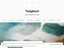 Tablet Screenshot of hauptstock.wordpress.com