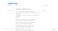Desktop Screenshot of matthsvahn.wordpress.com