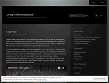 Tablet Screenshot of livinginrememberance.wordpress.com