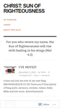 Mobile Screenshot of christsunofrighteousness.wordpress.com