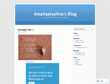 Tablet Screenshot of amaliaalyalina.wordpress.com