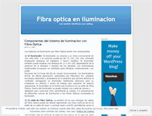 Tablet Screenshot of fibraopticailuminacion.wordpress.com