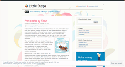 Desktop Screenshot of littlestepsonline.wordpress.com