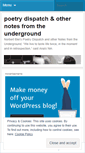 Mobile Screenshot of poetrydispatch.wordpress.com