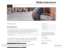 Tablet Screenshot of hahninteriors.wordpress.com