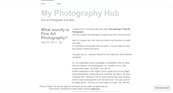 Desktop Screenshot of myphotographyhub.wordpress.com