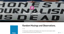 Desktop Screenshot of crazycrawfish.wordpress.com