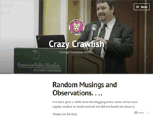 Tablet Screenshot of crazycrawfish.wordpress.com